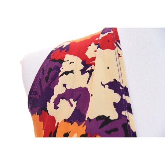 Lularoe Joy Floral Art-to-Wear Colorful Vest Duster Cardigan Unicorn Women Sz S - Picture 4 of 11